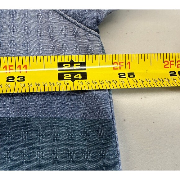 Tommy Bahama Shirt Mens Sz L Blue Green Geometric Plaid 100% Silk Camp Short SL - Picture 5 of 10